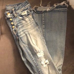 American Eagle Button Fly Flare Jeans
